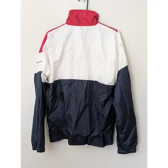 Vtg 90s Fred Perry Colorblock Track Jacket - Navy Red White - Men's M - Unisex